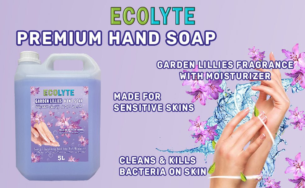 Protect Your Hands with ECOLYTE+ Skincare Handwash Liquid Soap: Germ Protection and Moisturizing Formula - ECOLYTE+
