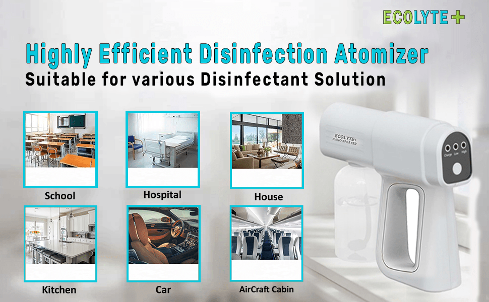 Revolutionizing Hygiene: Ecolyte+ Nano Spray Disinfectant Mist Gun - Ecolyte Plus