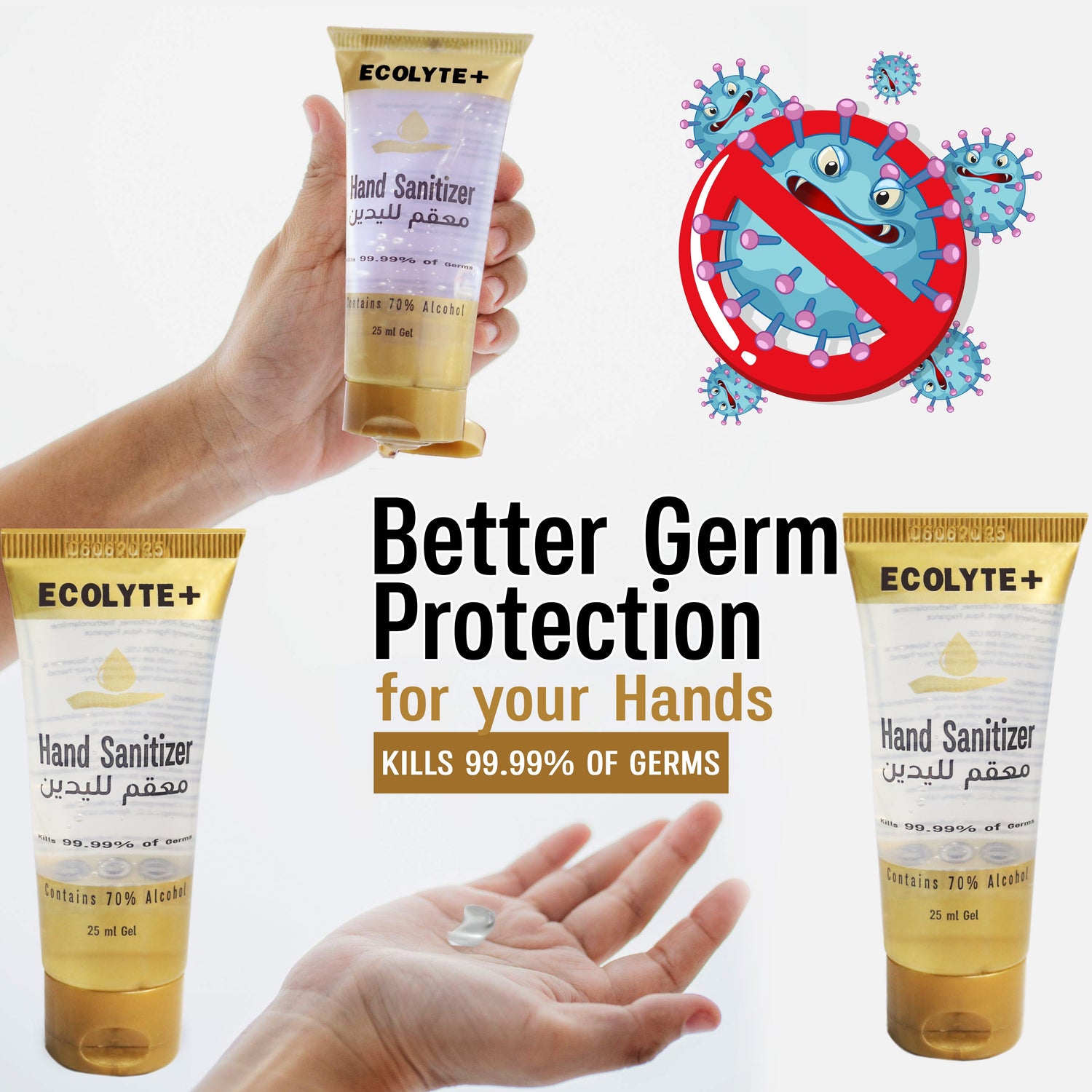 Top 5 Benefits of Ecolyte + Tube Hand Sanitizer Gel! - ECOLYTE+