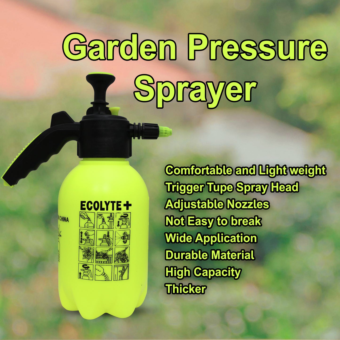 Garden Hand Pressure Sprayer - 2 Liter