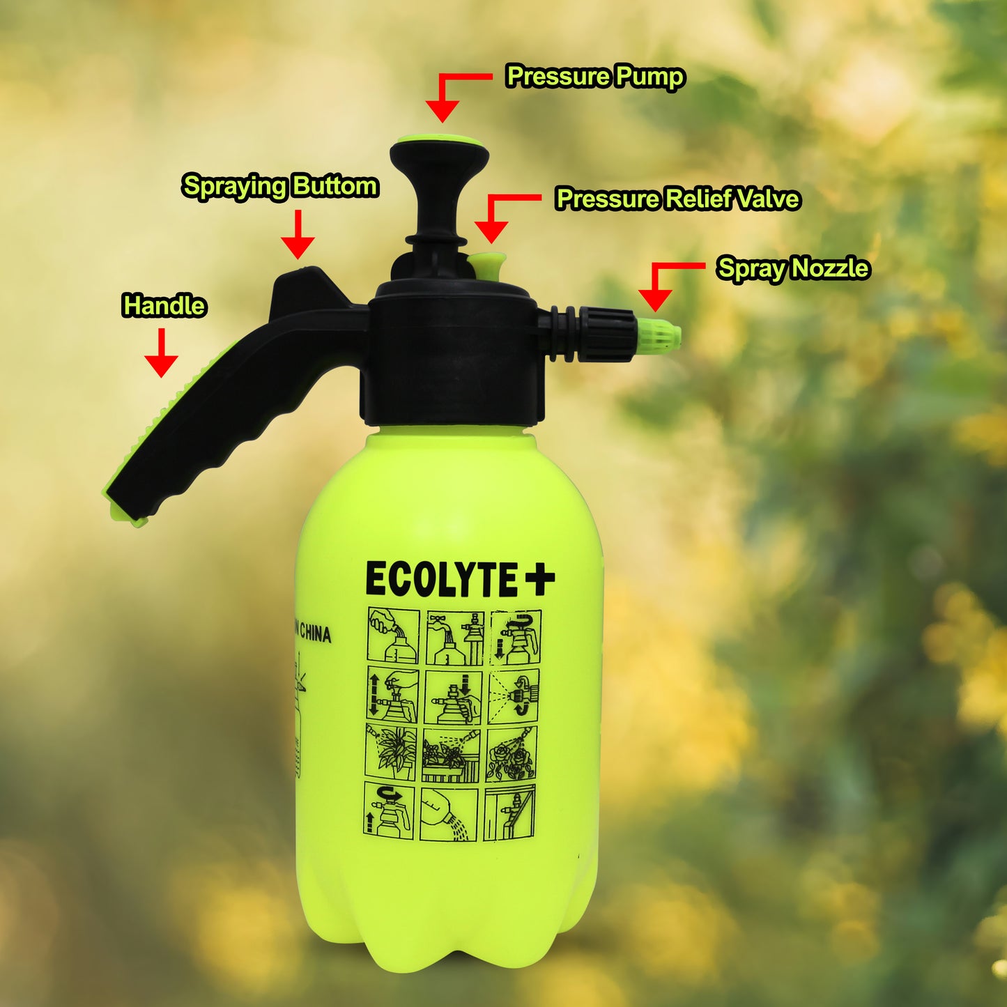Garden Hand Pressure Sprayer - 2 Liter