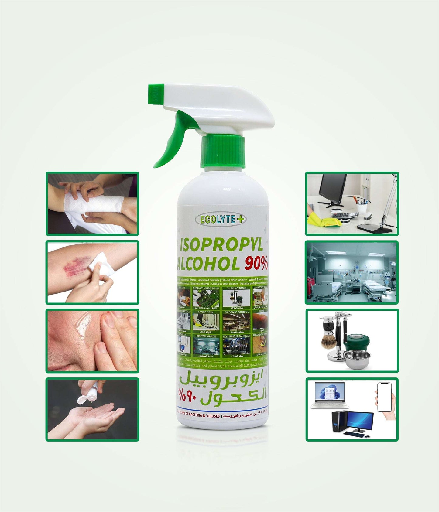 Isopropyl Alcohol + Vitamin E + Perfume, Antiseptic, Disinfectant, First Aid