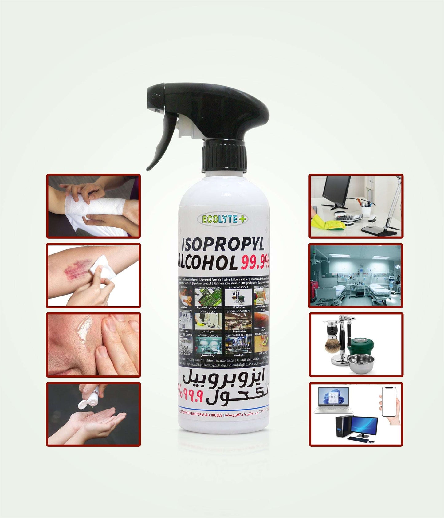 Isopropyl Alcohol + Vitamin E + Perfume, Antiseptic, Disinfectant, First Aid
