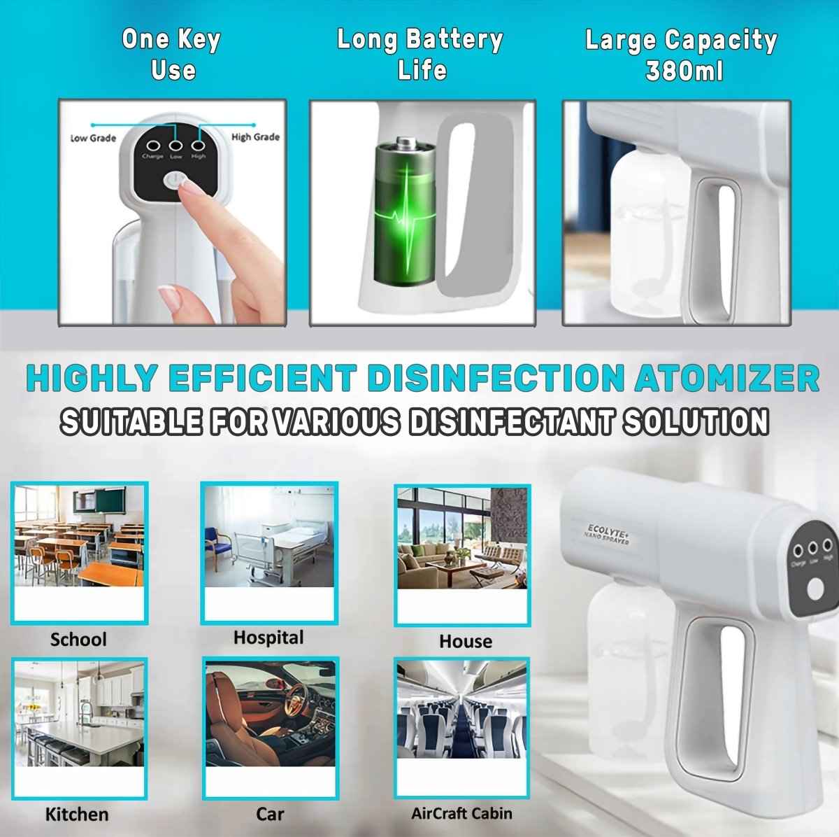 Ecolyte Nano Sprayer for Effortless and Efficient Spraying