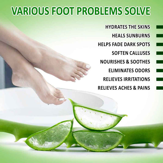 Foot Soak with Aloe Vera for Relaxation and Wellness
