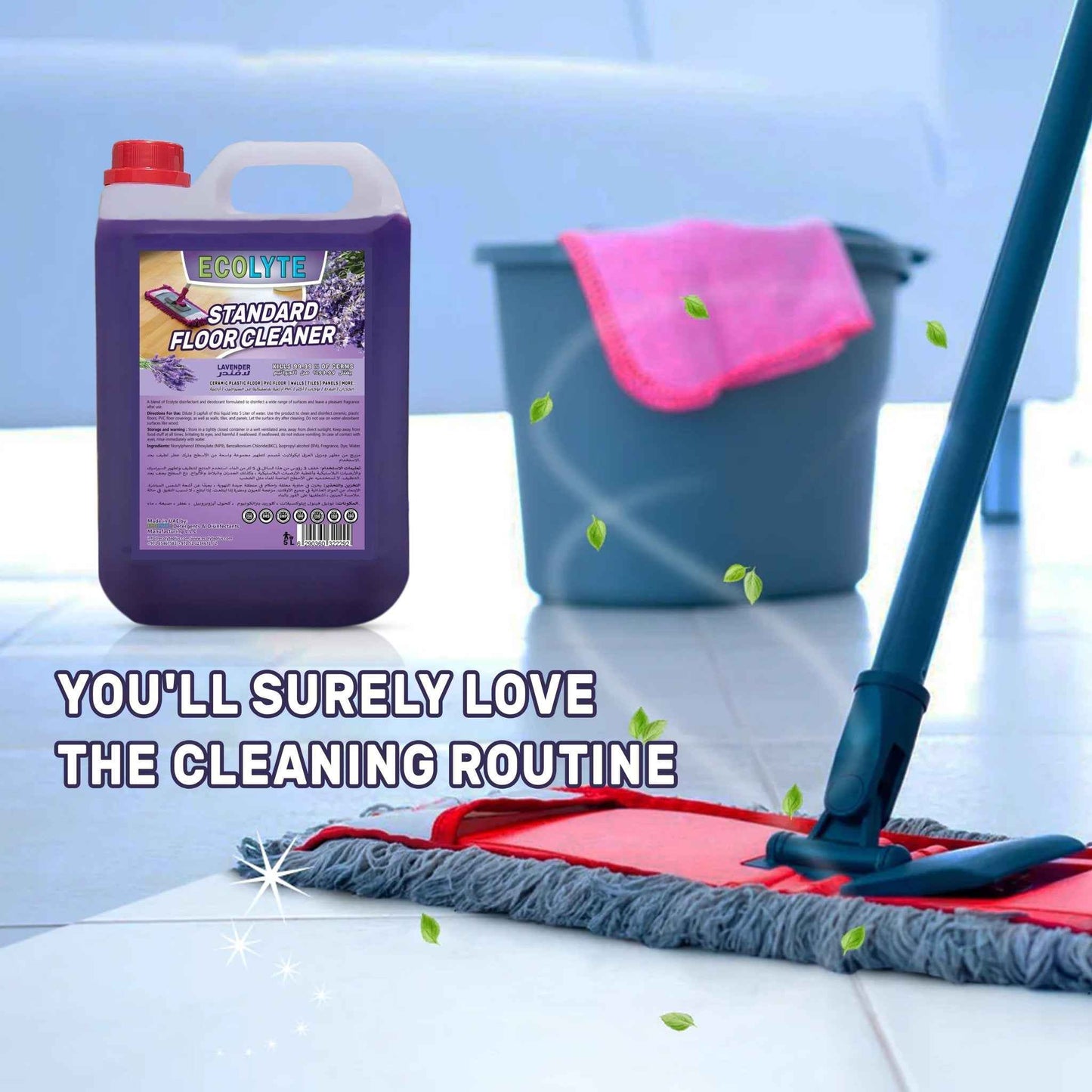 Standard Floor Cleaner Lavender - 5 Liter Supply for Fresh and Clean Floors