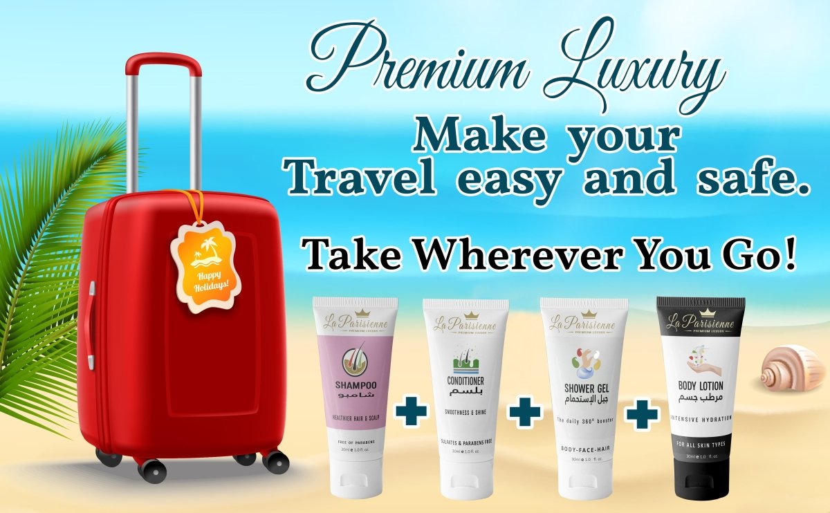 Travel Box, 30ML pack (Shampoo, Conditioner, Shower Gel, Body Lotion) - Ecolyte Plus