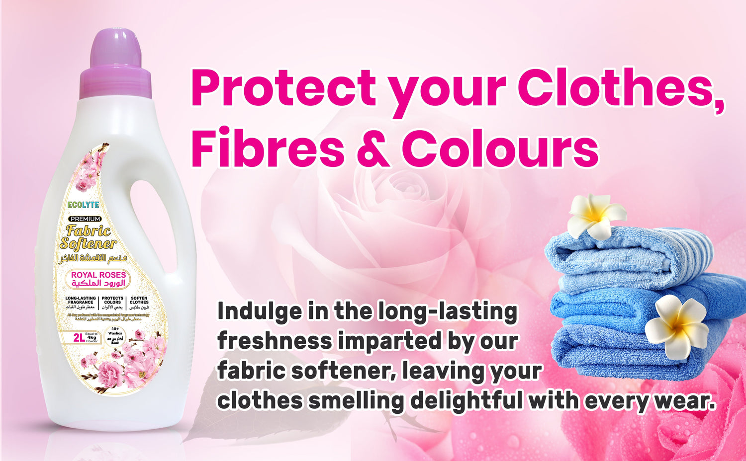 Enhance Softness and Freshness with Ecolyte+ Disinfectant Fabric Softener: Your Laundry Care Essential