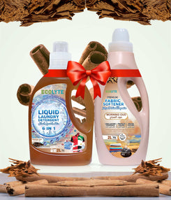 Liquid Laundry Detergent & Fabric Softener Bundle 2L+2L (Pack of 2)