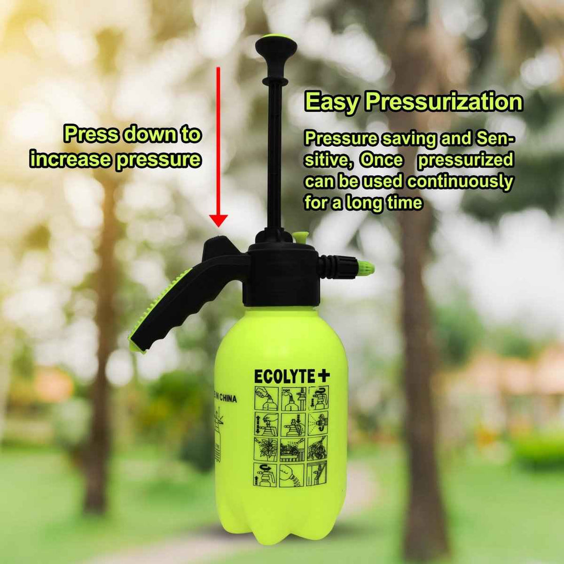 Garden Hand Pressure Sprayer - 2 Liter for Easy Plant Care Solutions ...