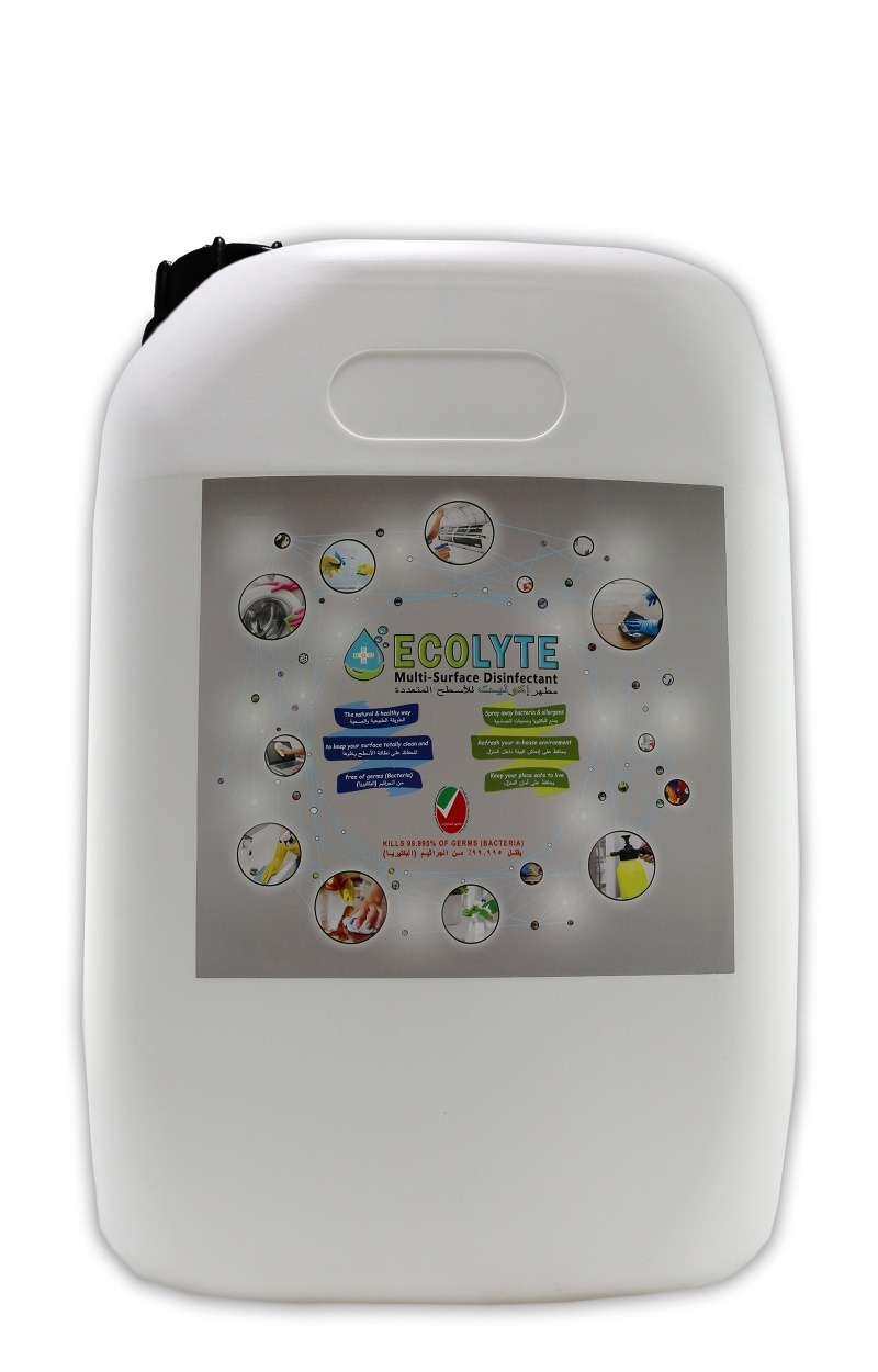Ecolyte Multi-Surface Disinfectant 100% Natural - 20 Litre